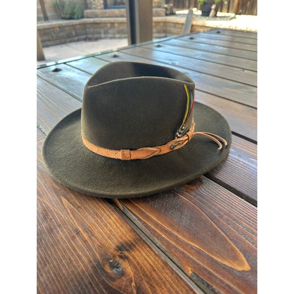Outback Trading Company Randwick Brown Wool Hat - Picture 5 of 13